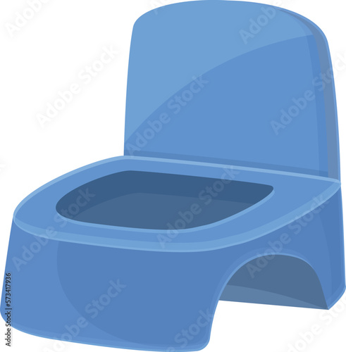 Children potty icon cartoon vector. Baby toilet. Lavatory pot