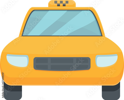 Taxi car icon cartoon vector. Cab app. Call service