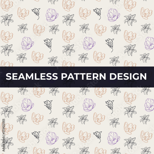 seamless pattern with colorful decorative ornaments exotic leaves and flowers pattern design