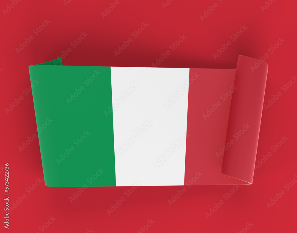 Fototapeta premium Italy Ribbon Banner