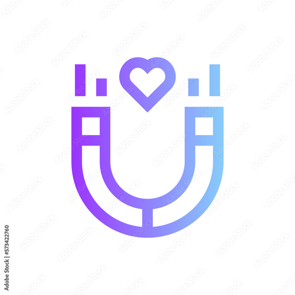 magnet gradient icon magnet gradient icon