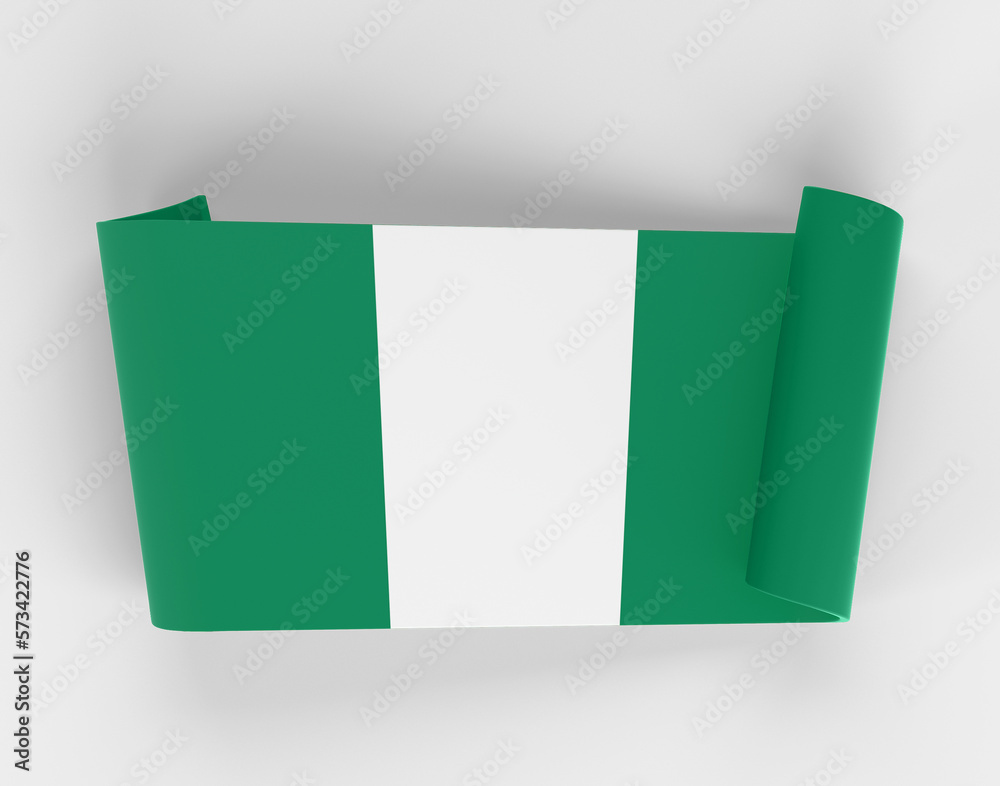 Nigeria Ribbon Banner
