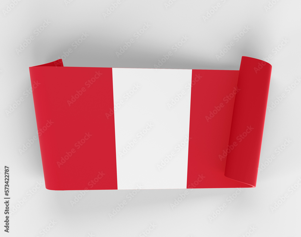 Peru Ribbon Banner