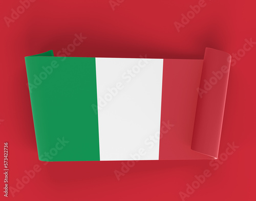 Free Download Italy Ribbon Banner - GFXLoad