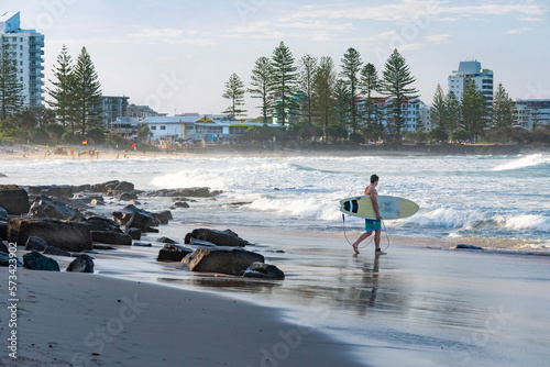 Photography surfer walking