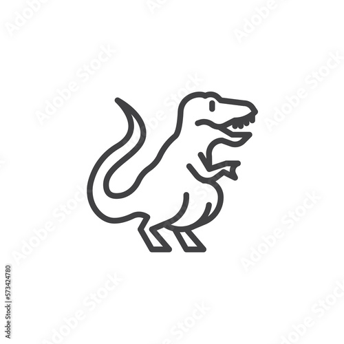 Dinosaur toy line icon