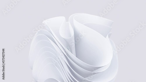3D rendering of creative shapes, conceptual video background. Abstract animated wallpaper