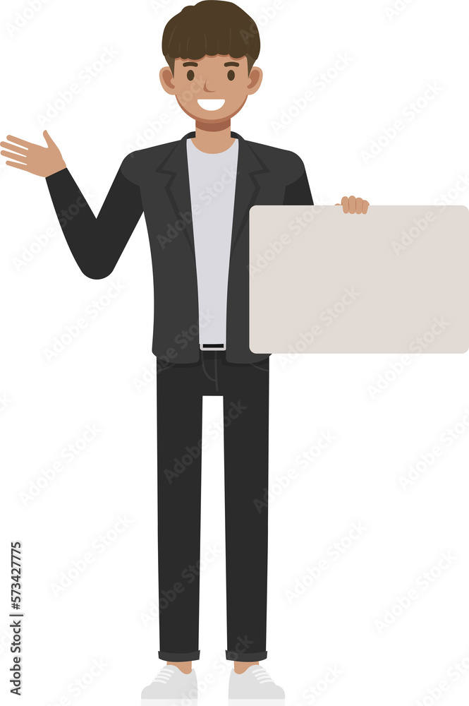 Office man wear black suit character design. Presentation in various action with emotions, running, standing and walking. Office man wear black suit character design. Presentation in various action with emotions, running, standing and walking.