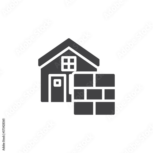 House building service vector icon