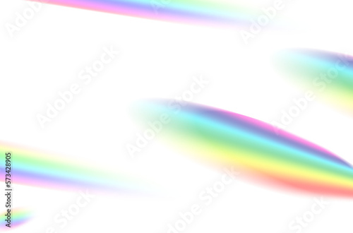 Abstract of blurred rainbow prism light overlay background for mockup and decorative © Nuchylee