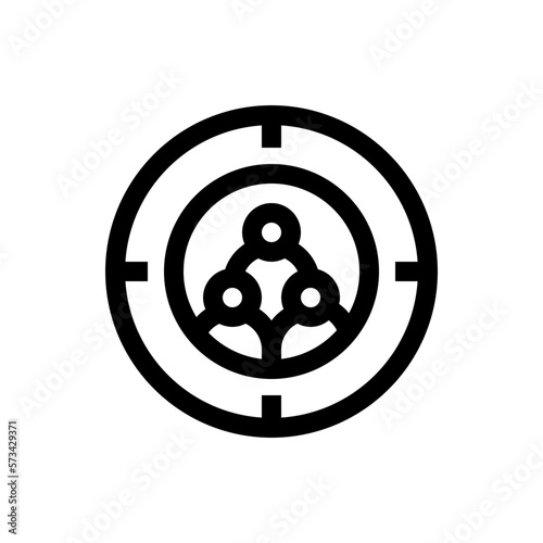 target audience line icon