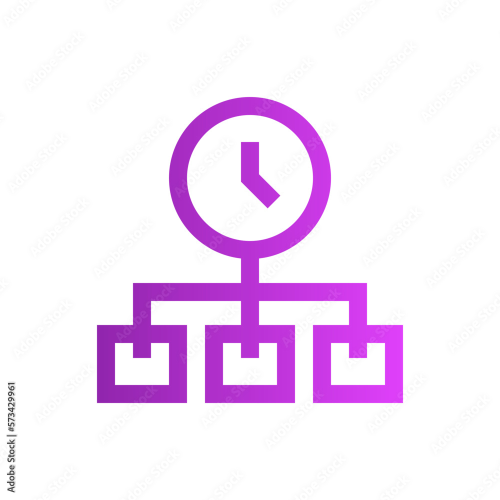 time management gradient icon time management gradient icon