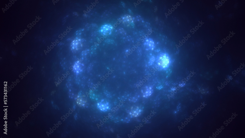 Fototapeta premium 3D rendering abstract multicolor fractal light background