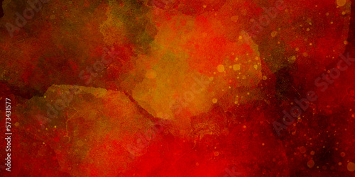 Abstract watercolor background with space pink and orange watercolor background. Beautiful abstract color pink texture background on white surface granite, orange and pink cloud sky on art graphics. © MdLothfor