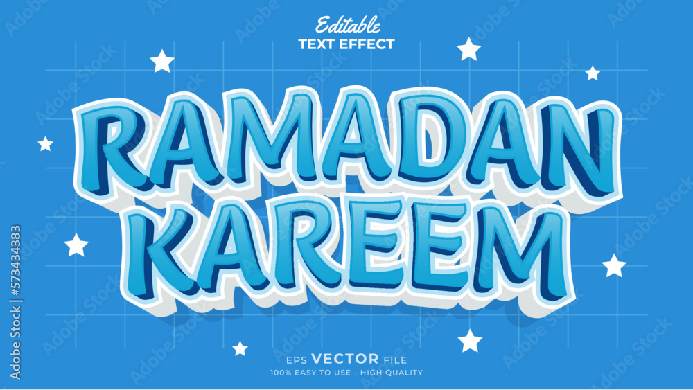 Editable text effect - Ramadan kareem template style premium vector Editable text effect - Ramadan kareem template style premium vector