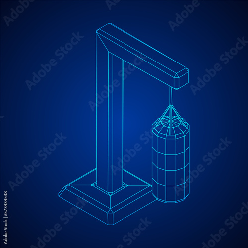 Punching bag for training boxing power punch