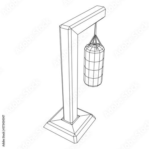 Punching bag for training boxing power punch