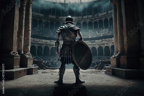 The Historic Power of Ancient Rome A Look Into the Gladiatorial Games of the Coliseum Through the Eyes of a Gladiator Generative AI