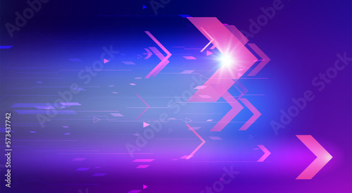 Abstract speed movement of arrows