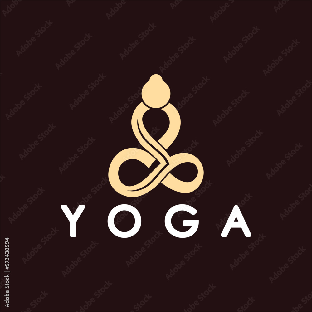 simple yoga logo icon vector design template simple yoga logo icon vector design template
