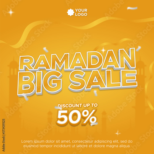 Ramadan Big Sale Social Media Promotion Design