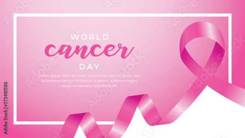 World cancer day background design