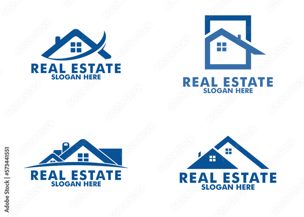 set of Real Estate logo, Flat Vector Logo Design Template Element for Construction Architecture Building and Real estate logo set of Real Estate logo, Flat Vector Logo Design Template Element for Construction Architecture Building and Real estate logo
