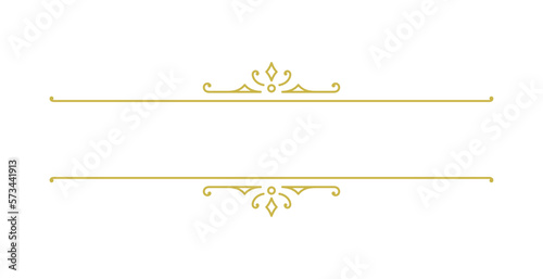 Vintage ornament swirl text divider filigree calligraphic vector illustration. Classical flourishes separator for text decoration.