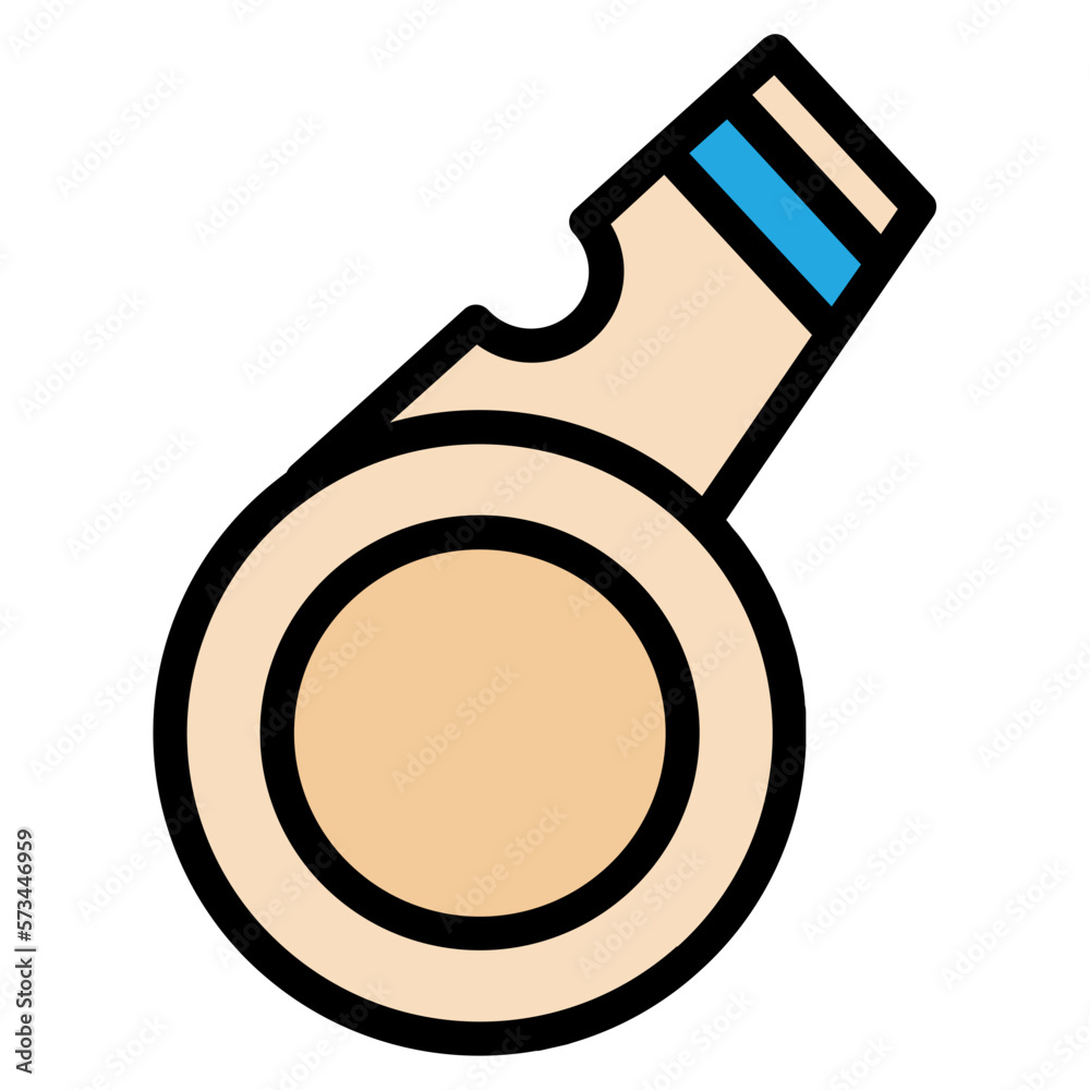 whistle filled line icon whistle filled line icon