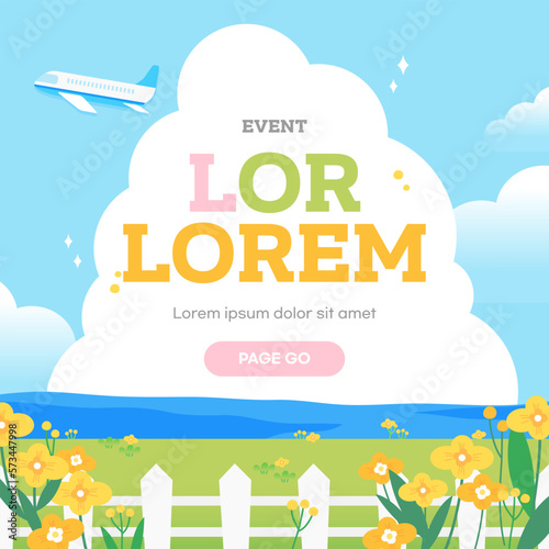 Spring Event Banner Template
