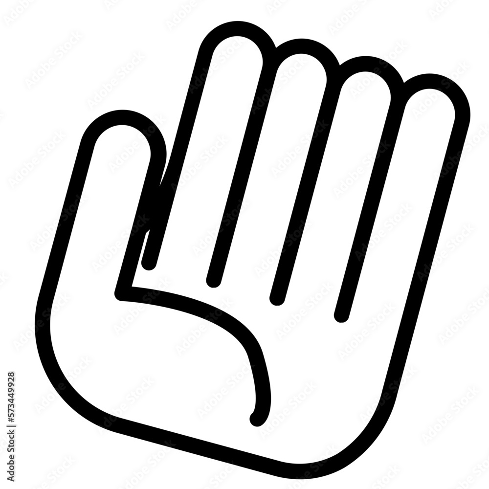 glove line icon glove line icon