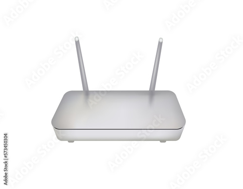 Wireless internet router. vector illustration