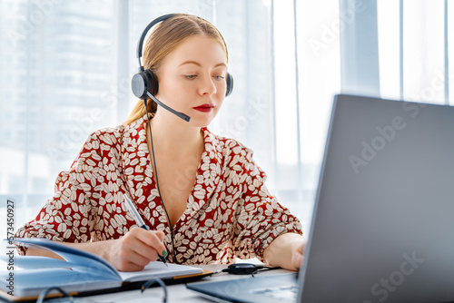 woman working in the office