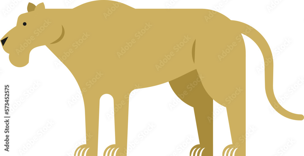 Obraz premium Flat Illustration Animal Element