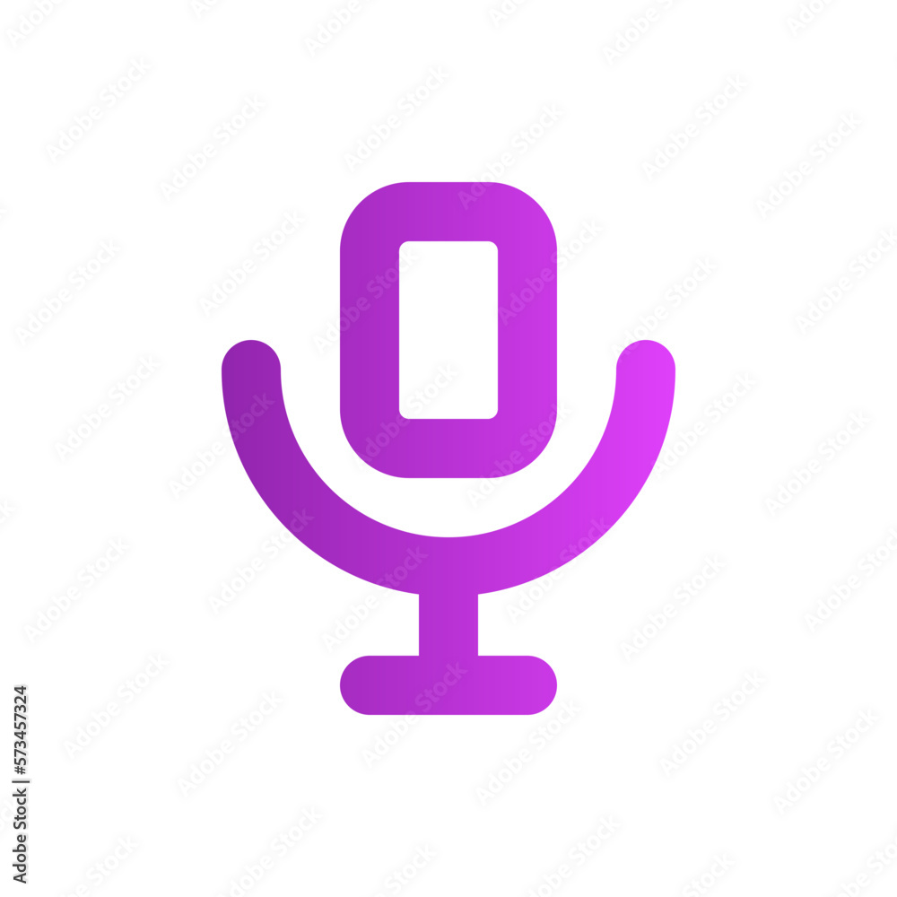 microphone gradient icon microphone gradient icon
