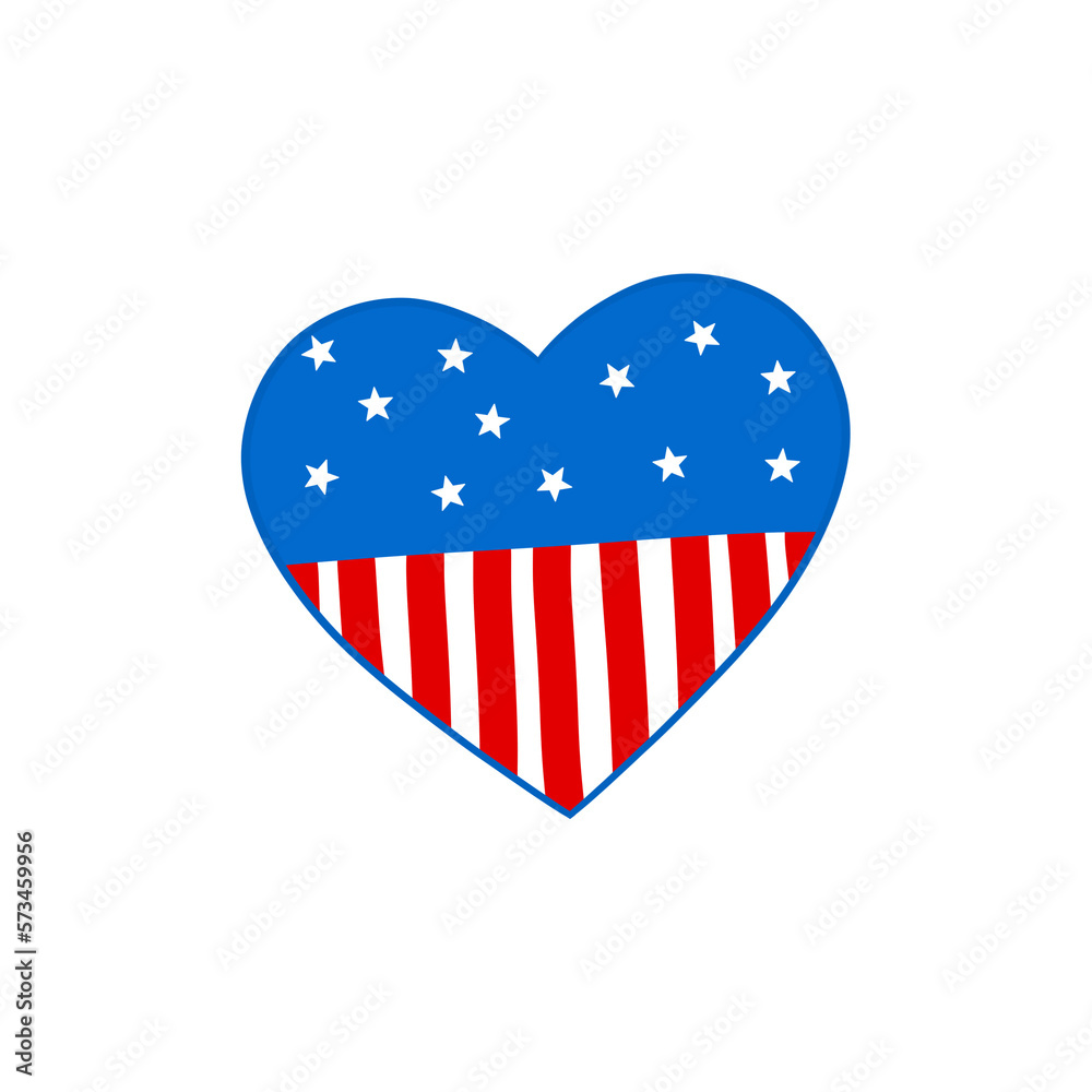 American Flag Heart American Flag Heart