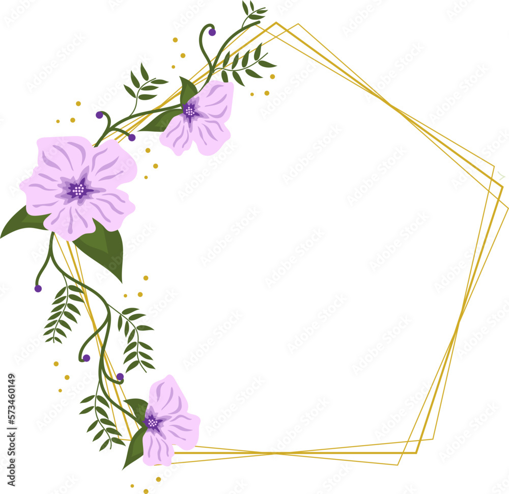 Obraz premium Wedding Floral Frame