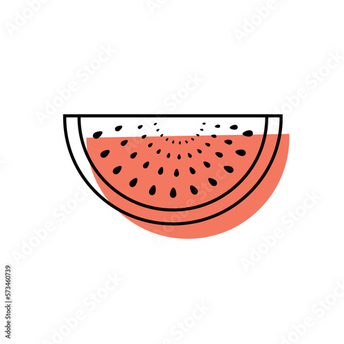 watermelon black silhouette 