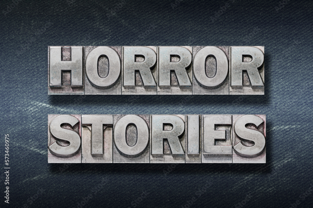 Naklejka premium horror stories den