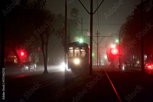 A streetcar in New Orleans