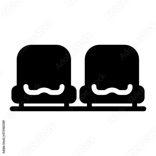 seat glyph icon