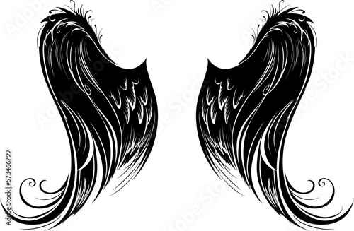 Fourth Stylized Angel Wings