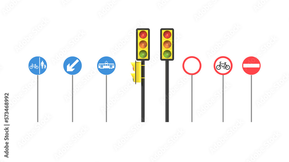 3D rendering PNG Set of road signs isolated on transparent, Road direction signs, city streets, urban traffic, driving concept, Direction traffic signs boards on metal stand, directing signboard 3D rendering PNG Set of road signs isolated on transparent, Road direction signs, city streets, urban traffic, driving concept, Direction traffic signs boards on metal stand, directing signboard