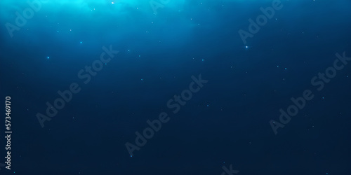 abstract dark blue background, underwater concept, copy space for text, illustration, Generative, AI