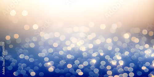 blue and gold color blur bo...