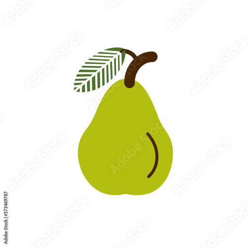 pear with leaf