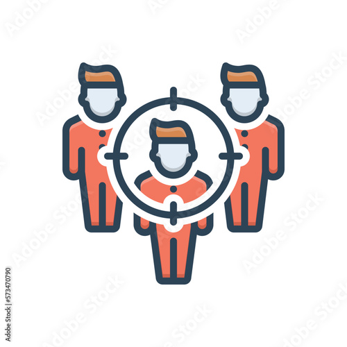 Color illustration icon for sampling