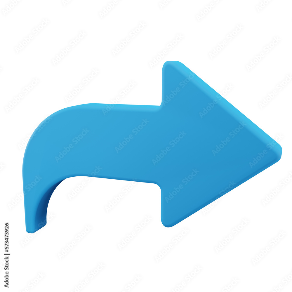 forward arrow 3D illustration forward arrow 3D illustration