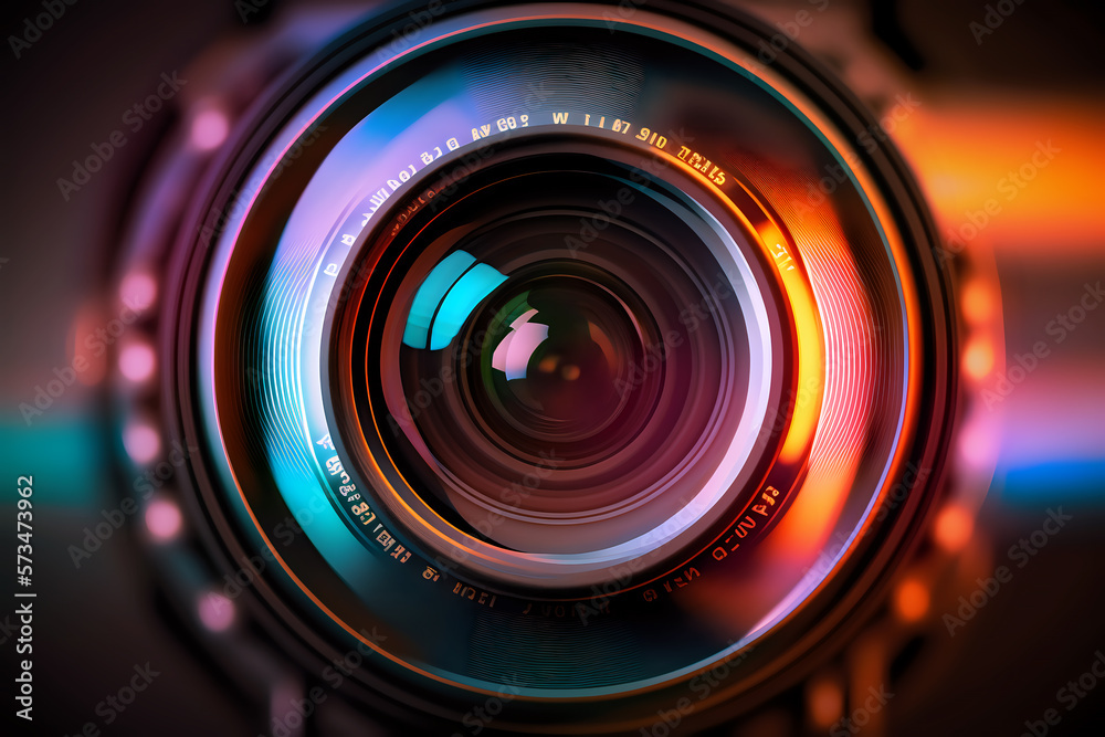 © Denniro - Video camera lens. Generative AI © Denniro - Video camera lens. Generative AI