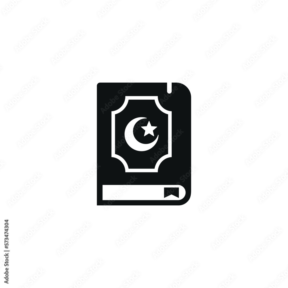 Quran icon isolated on white background. Islamic icon vector. Ramadan icon vector Quran icon isolated on white background. Islamic icon vector. Ramadan icon vector
